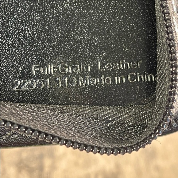 Franklin Covey Black Full Grain Leather Classic Planner - Vintage - Picture 14 of 16